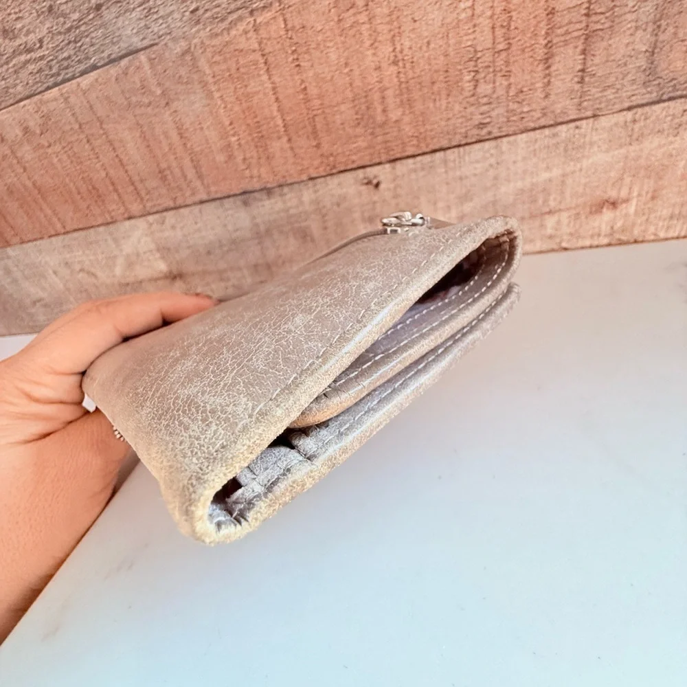 Hobo International Sadie Trifold Leather Clutch Wallet